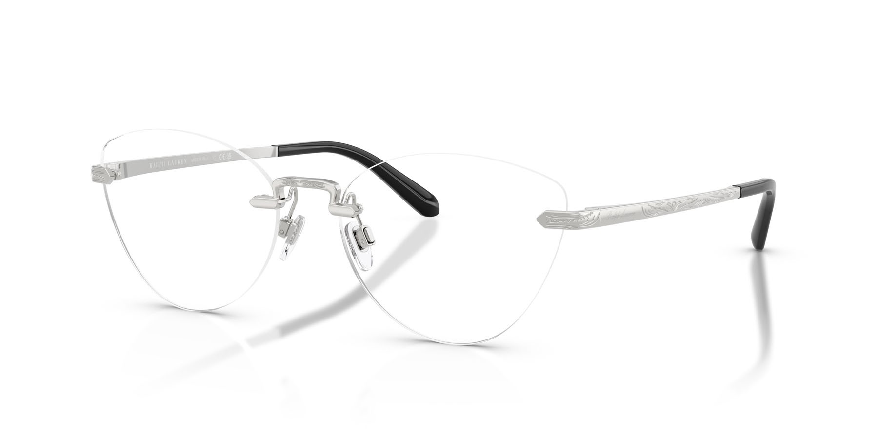Occhiali da vista Ralph Lauren RL 5134 (9001) colore argento lucido forma cat eye lenti lente demo