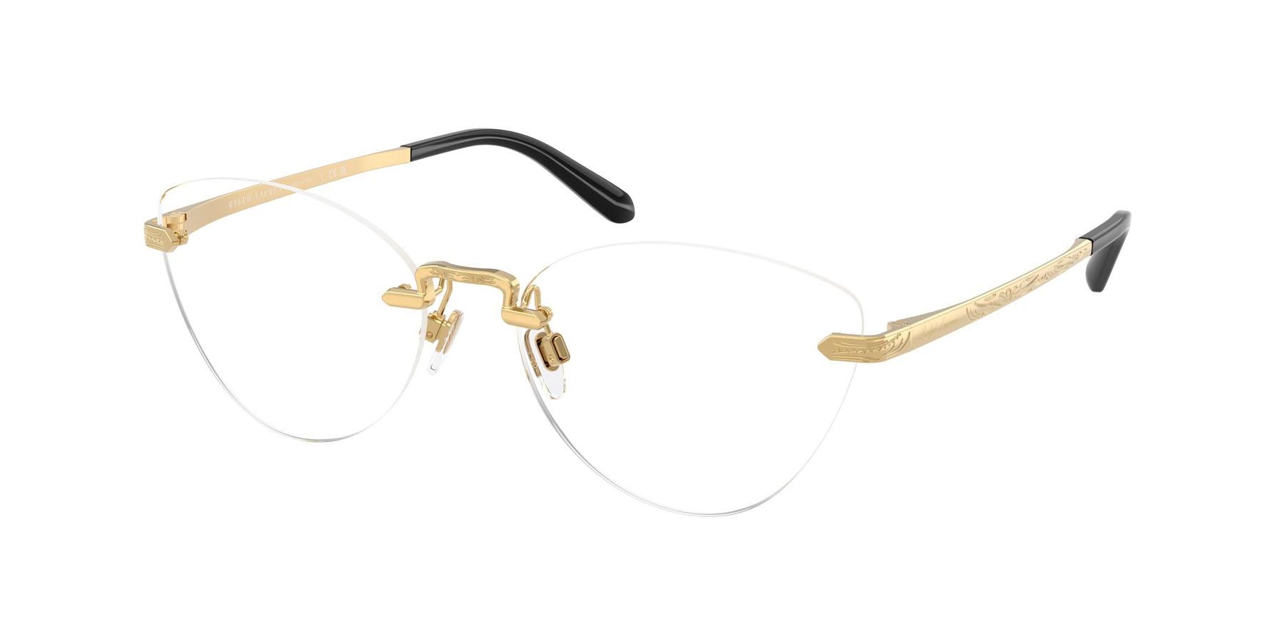Occhiali da vista Ralph Lauren RL 5134 (9004) colore oro lucido forma cat eye lenti lente demo