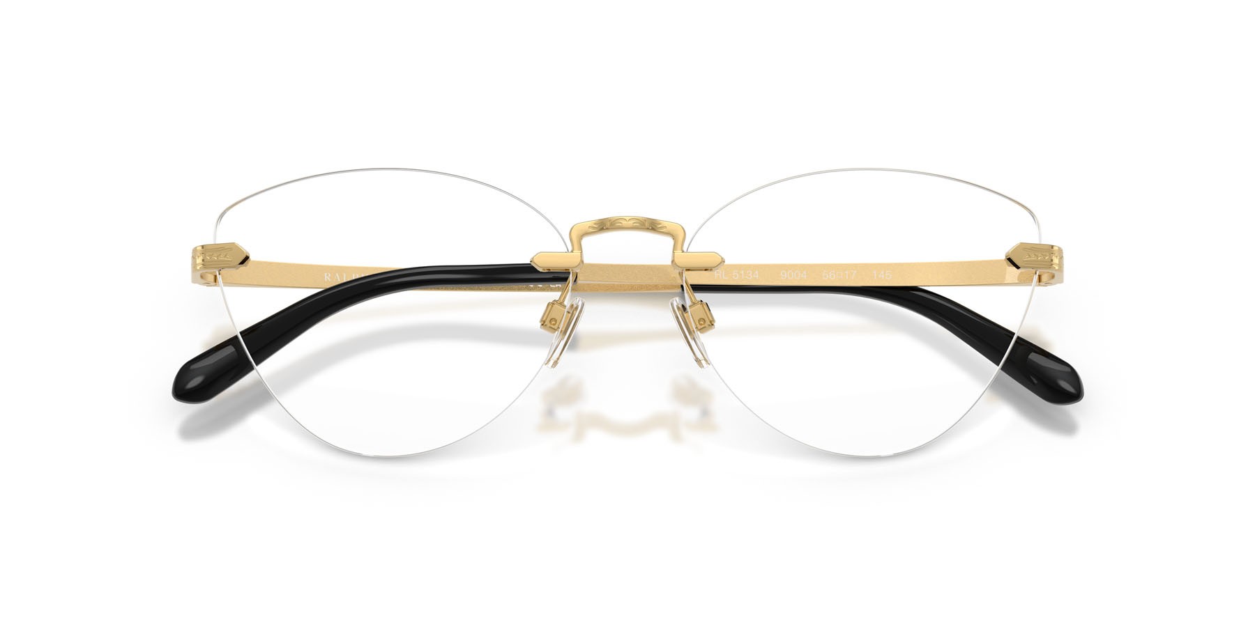 Occhiali da vista Ralph Lauren RL 5134 (9004) colore oro lucido forma cat eye lenti lente demo