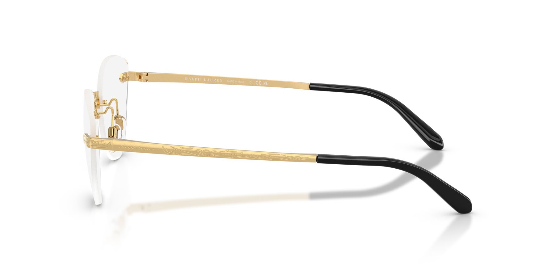 Occhiali da vista Ralph Lauren RL 5134 (9004) colore oro lucido forma cat eye lenti lente demo
