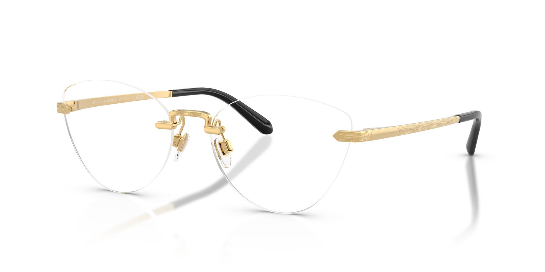 Occhiali da vista Ralph Lauren RL 5134 (9004) colore oro lucido forma cat eye lenti lente demo