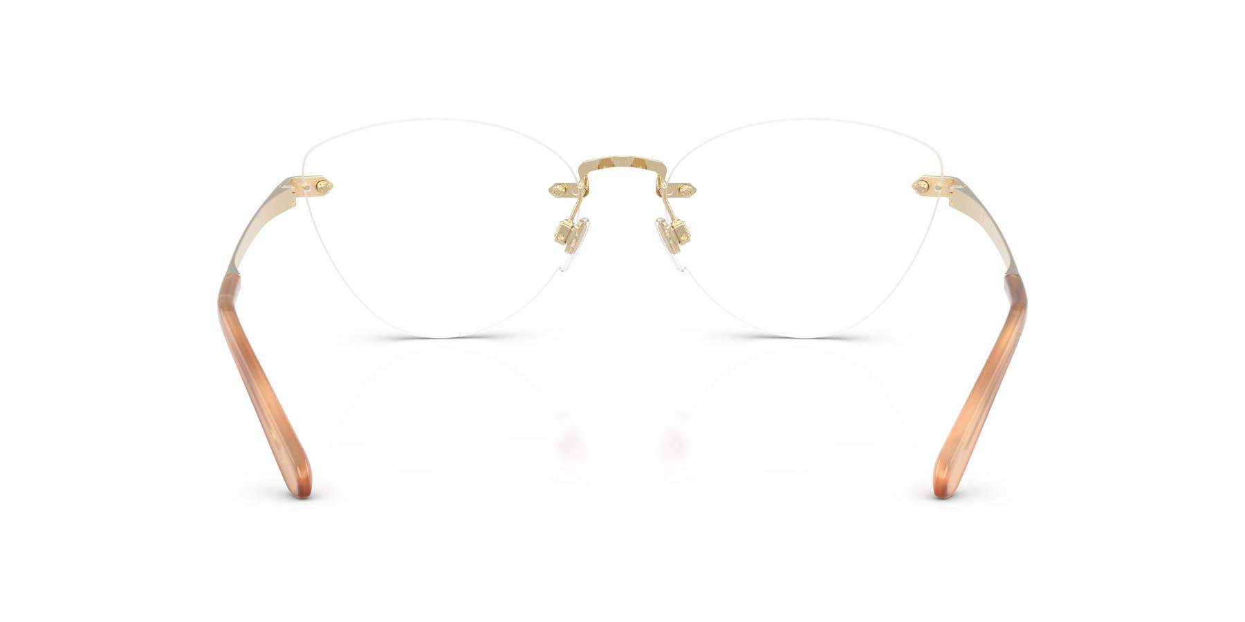 Occhiali da vista Ralph Lauren RL 5134 (9116) colore oro pallido lucido forma cat eye lenti lente demo