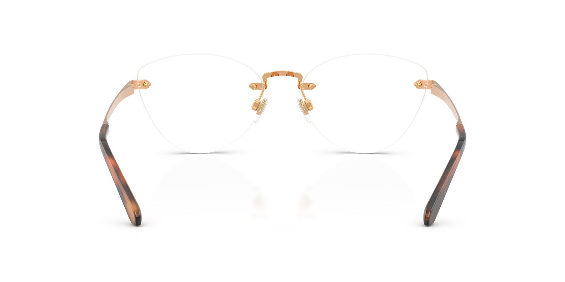 Occhiali da vista Ralph Lauren RL 5134 (9153) colore oro anticato brillante forma cat eye lenti lente demo