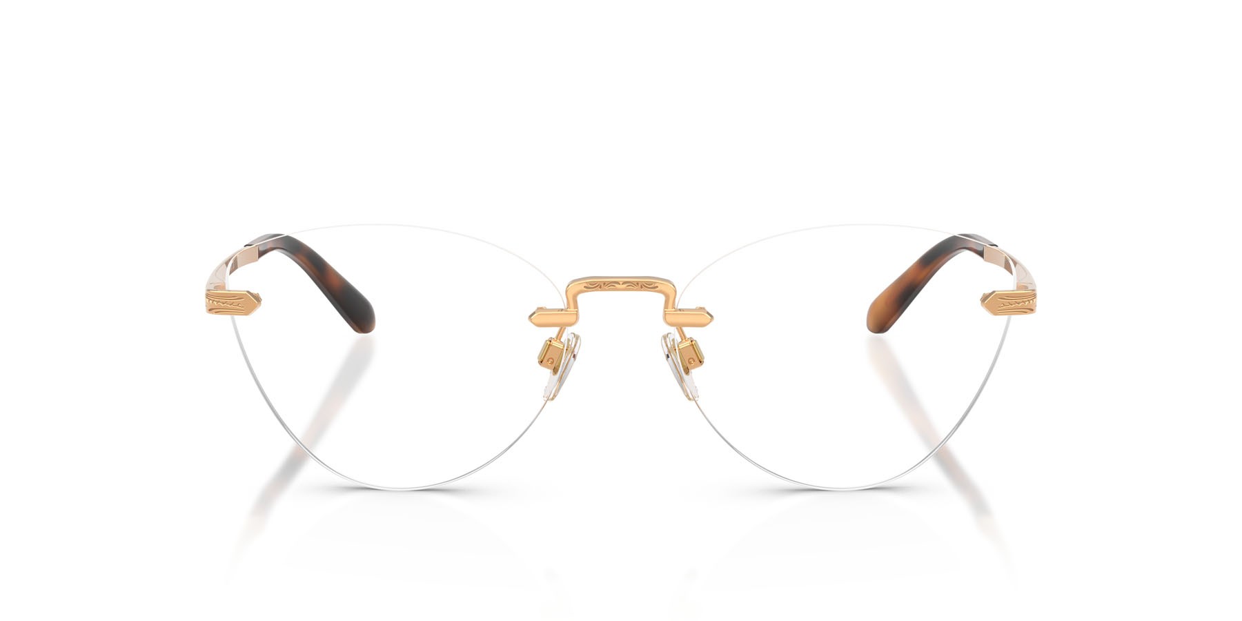 Occhiali da vista Ralph Lauren RL 5134 (9153) colore oro anticato brillante forma cat eye lenti lente demo