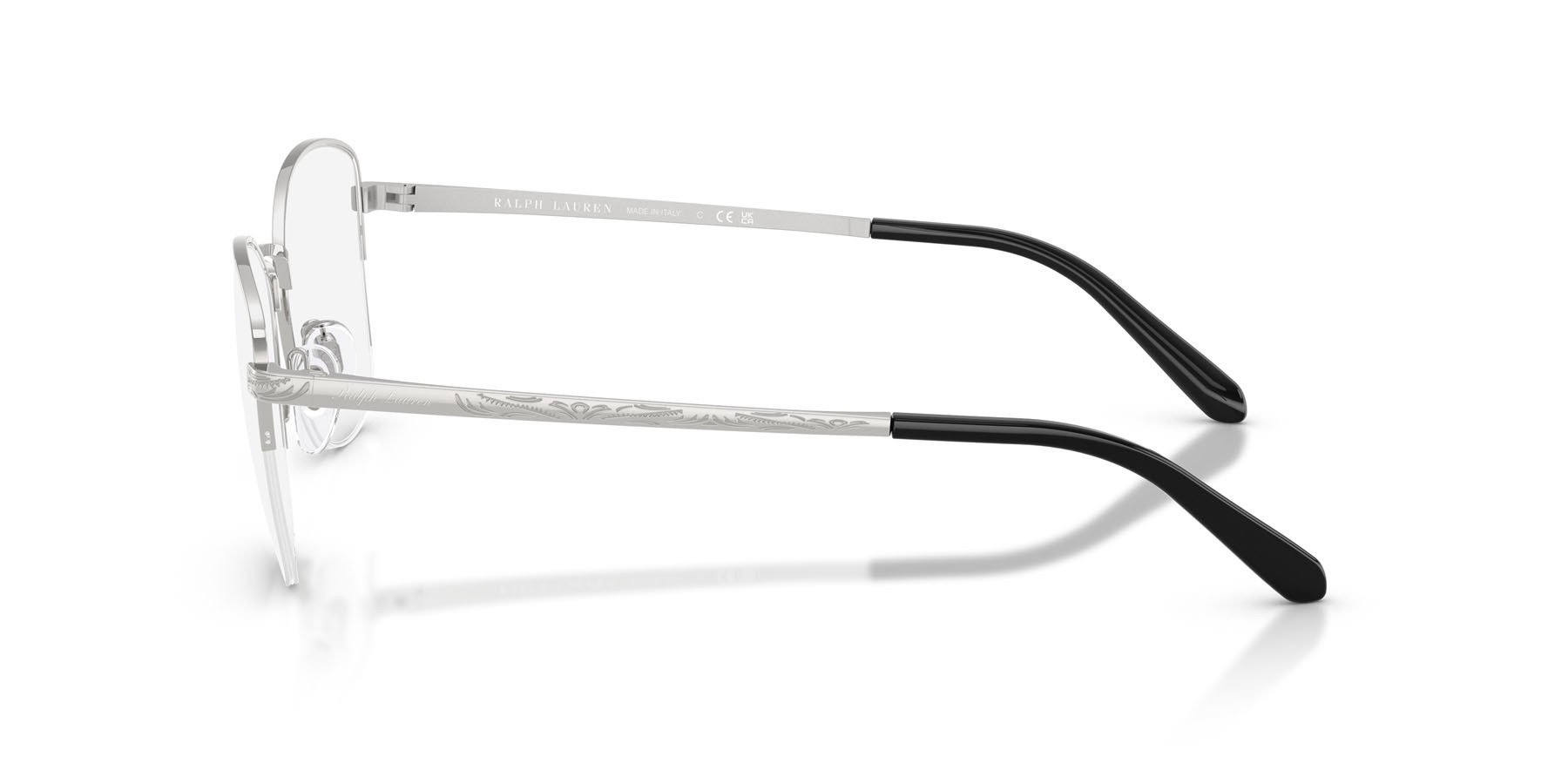 Occhiali da vista Ralph Lauren RL 5135 (9001) colore argento lucido forma cat eye lenti lente demo