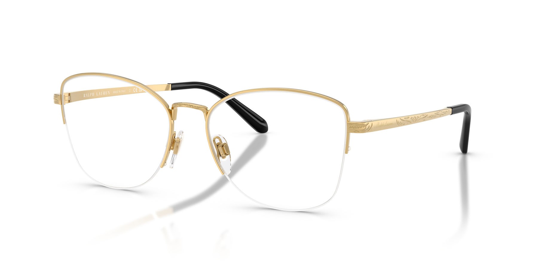 Eyeglasses Ralph Lauren RL 5135 (9004) color oro lucido shape cat eye lenses lente demo