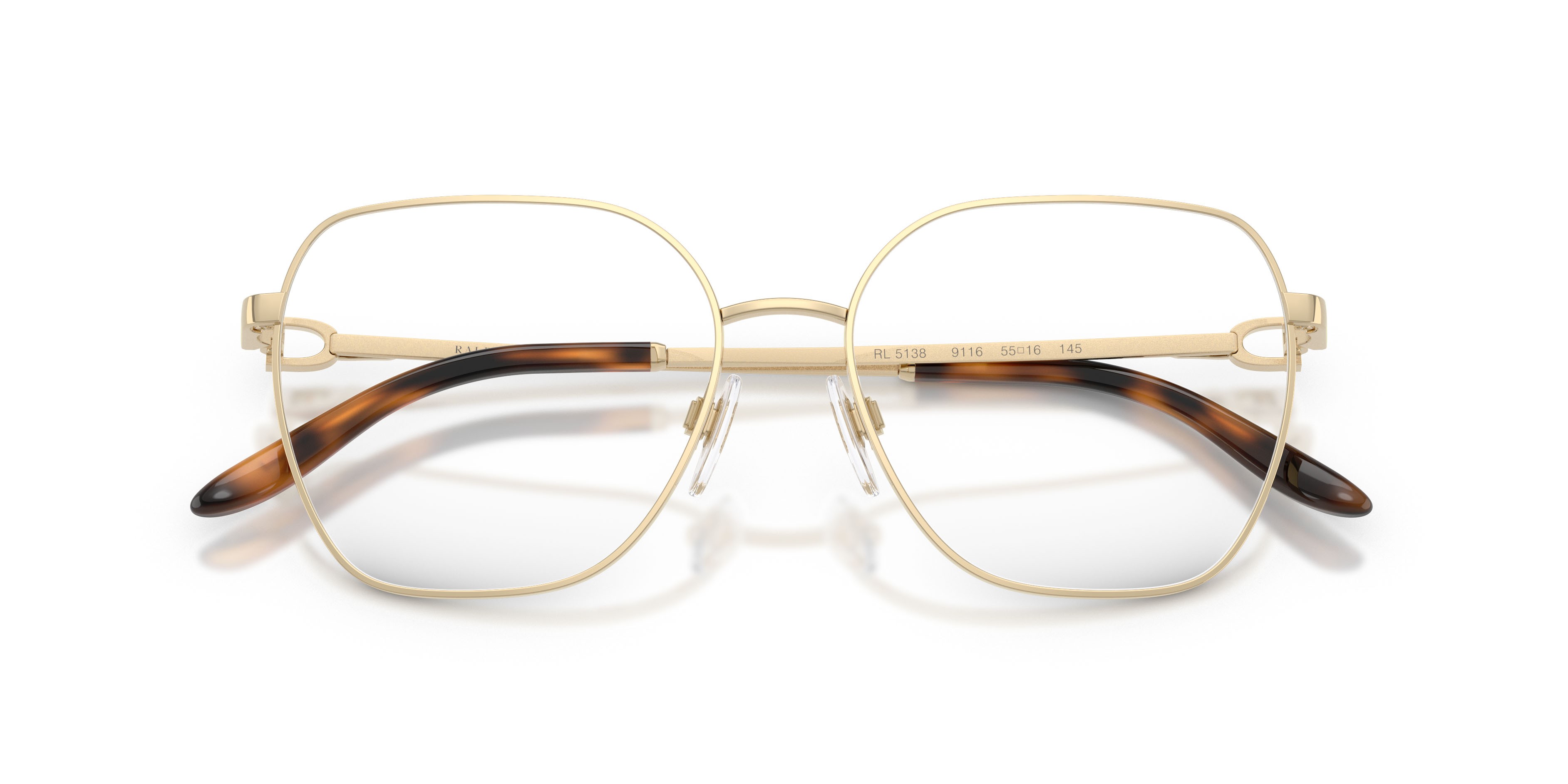 Occhiali da vista Ralph Lauren RL 5138 (9116) colore oro pallido forma quadrato lenti lente demo
