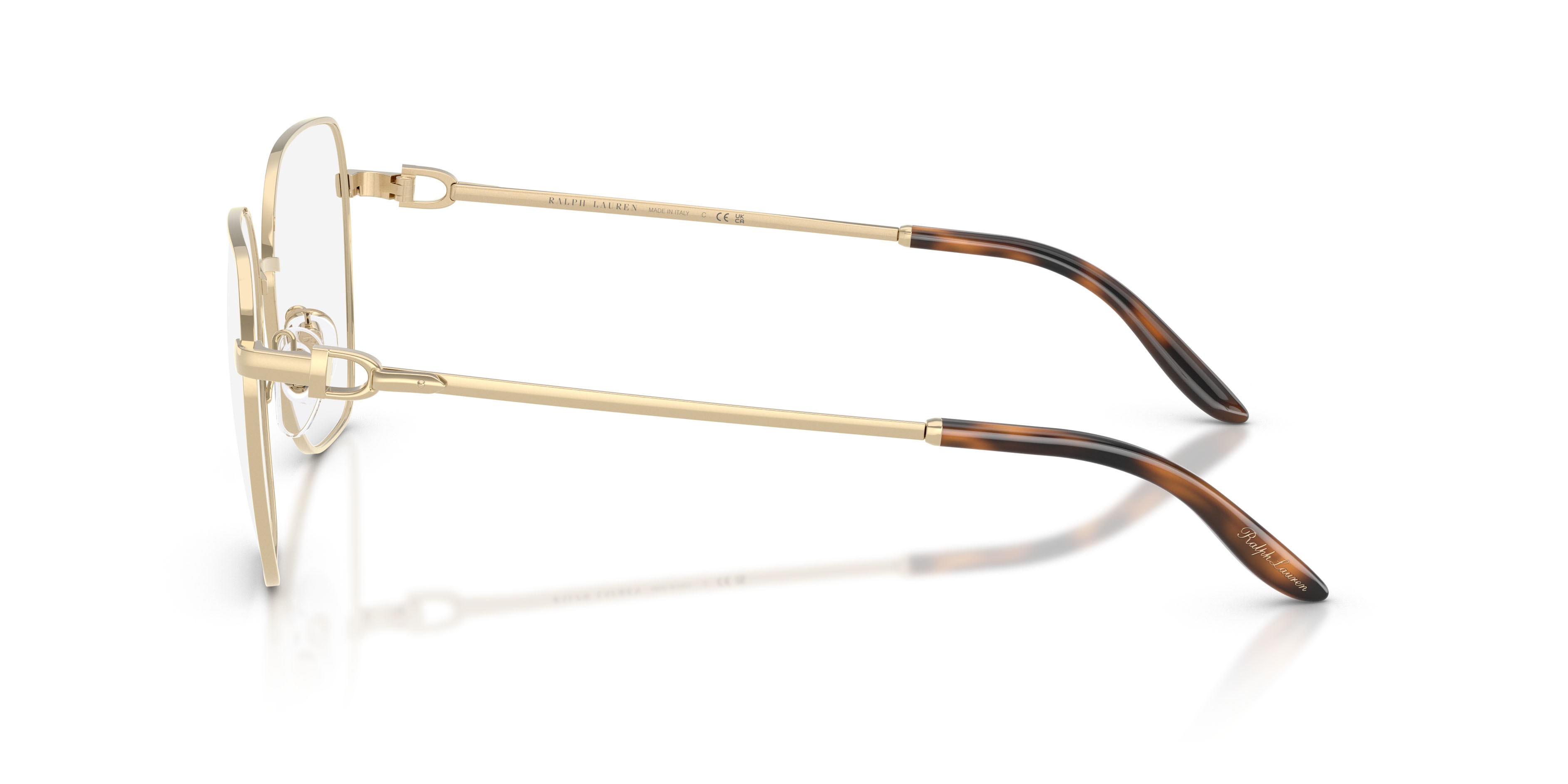 Occhiali da vista Ralph Lauren RL 5138 (9116) colore oro pallido forma quadrato lenti lente demo