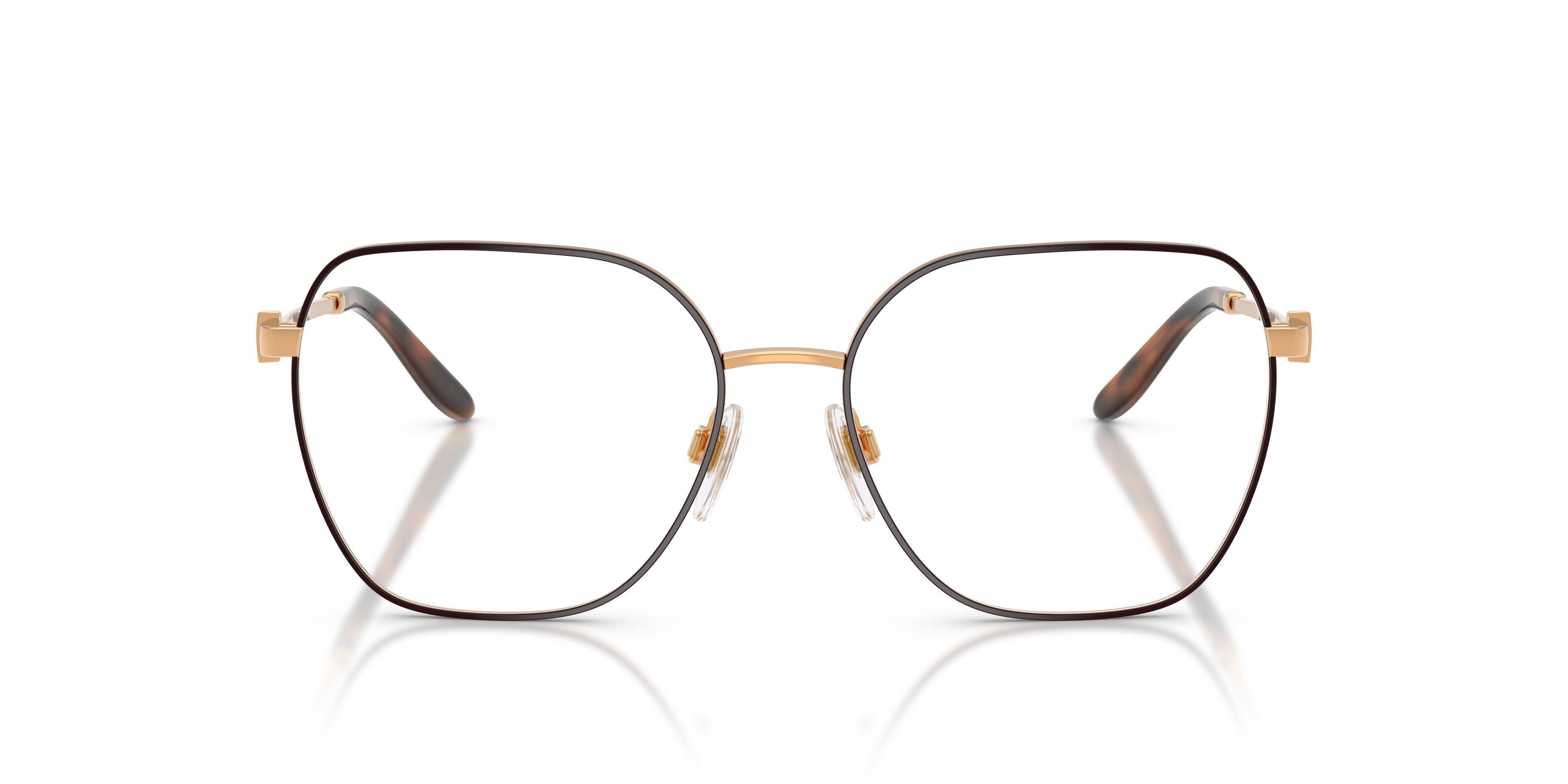 Occhiali da vista Ralph Lauren RL 5138 (9153) colore marrone/oro anticato forma quadrato lenti lente demo