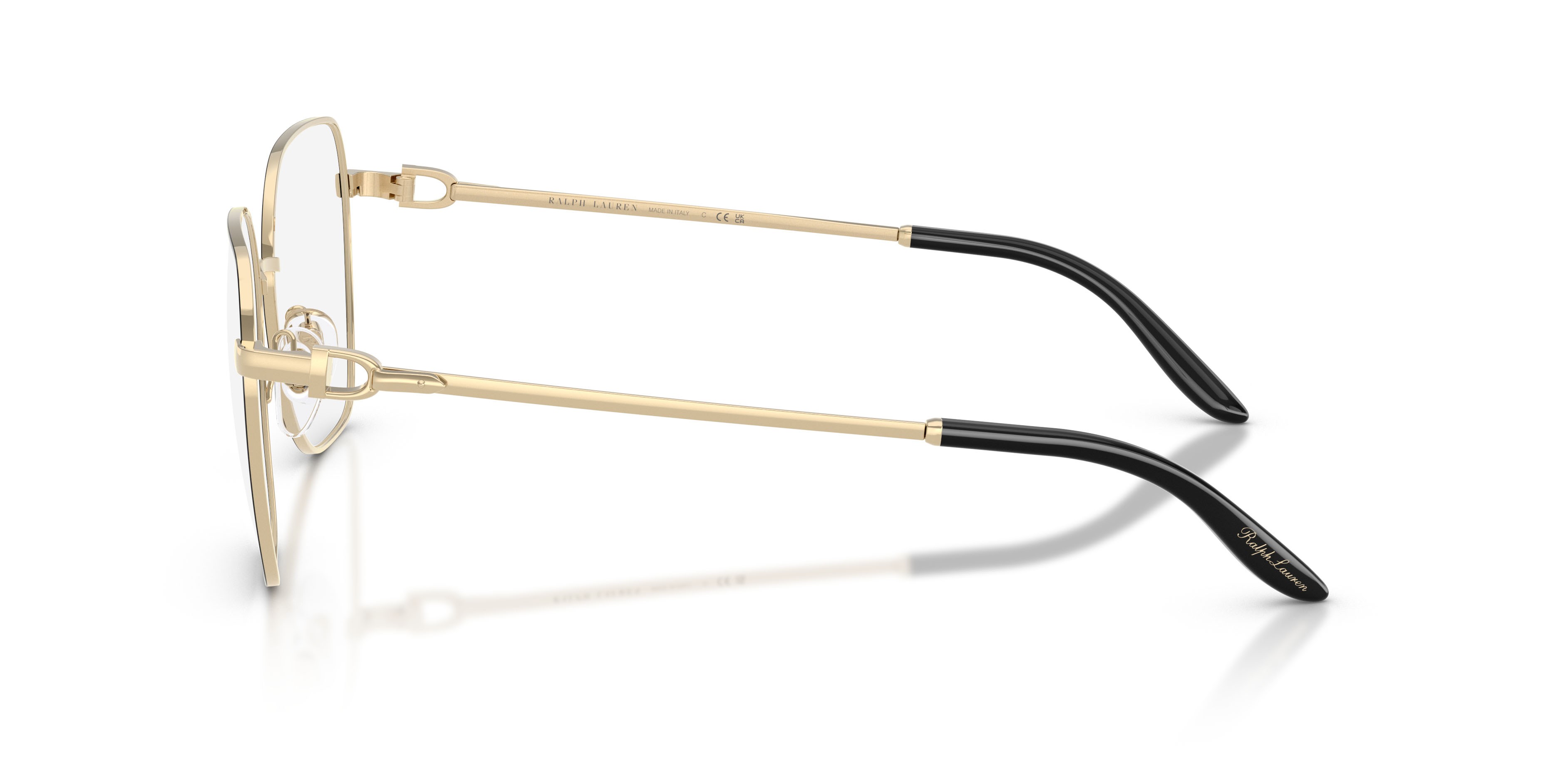 Occhiali da vista Ralph Lauren RL 5138 (9398) colore nero/oro pallido forma quadrato lenti lente demo