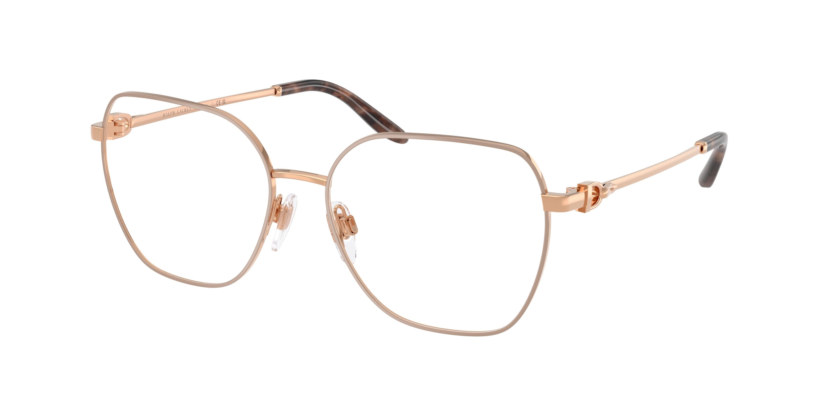 Occhiali da vista Ralph Lauren RL 5138 (9488) colore rosa cipria/oro rose forma quadrato lenti lente demo