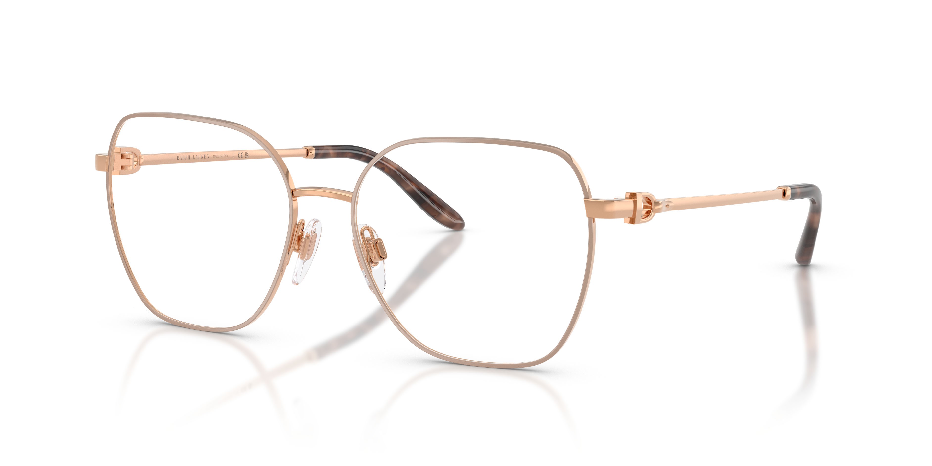 Occhiali da vista Ralph Lauren RL 5138 (9488) colore rosa cipria/oro rose forma quadrato lenti lente demo