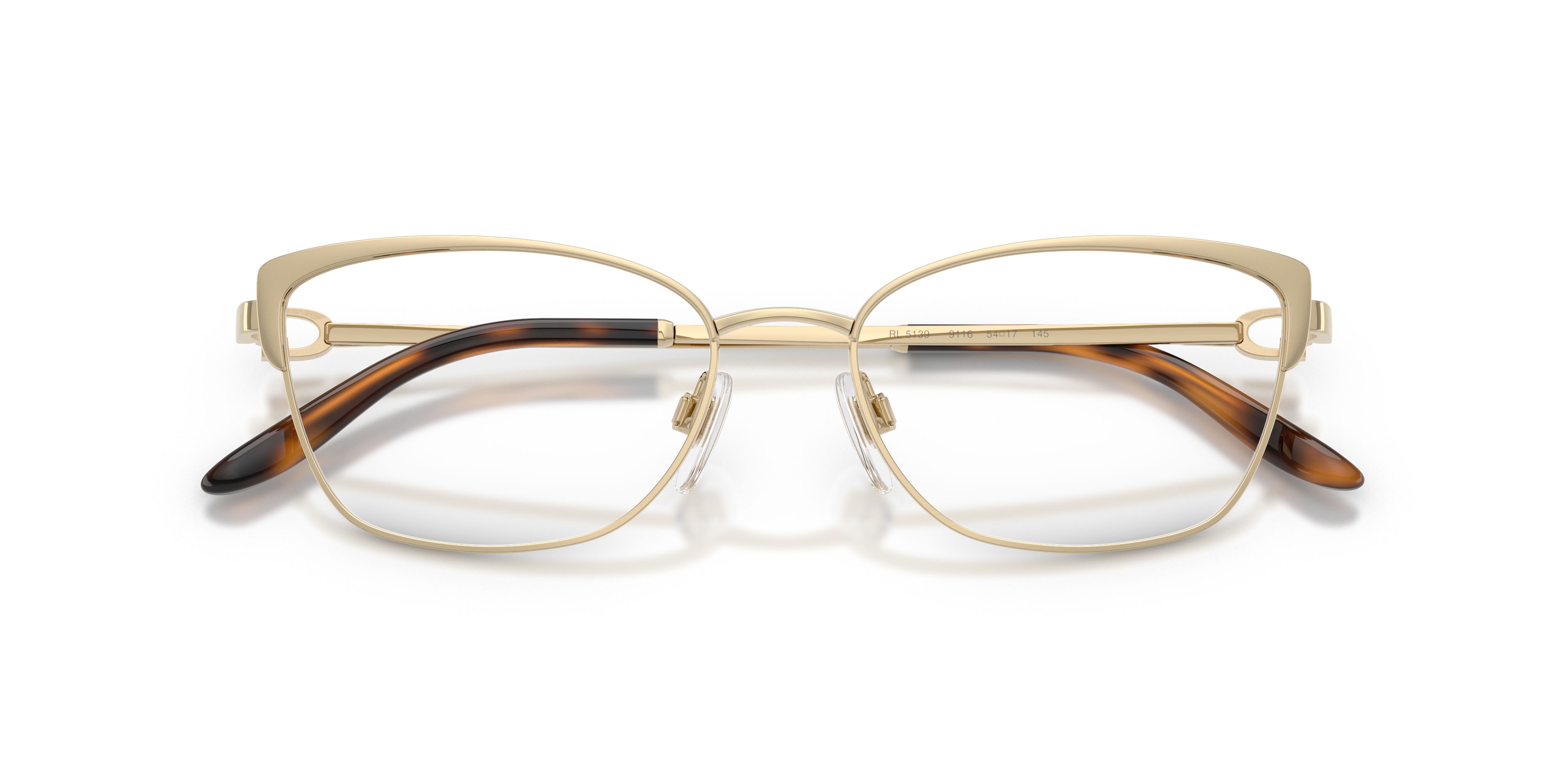 Occhiali da vista Ralph Lauren RL 5139 (9116) colore nero/oro pallido forma quadrato lenti lente demo