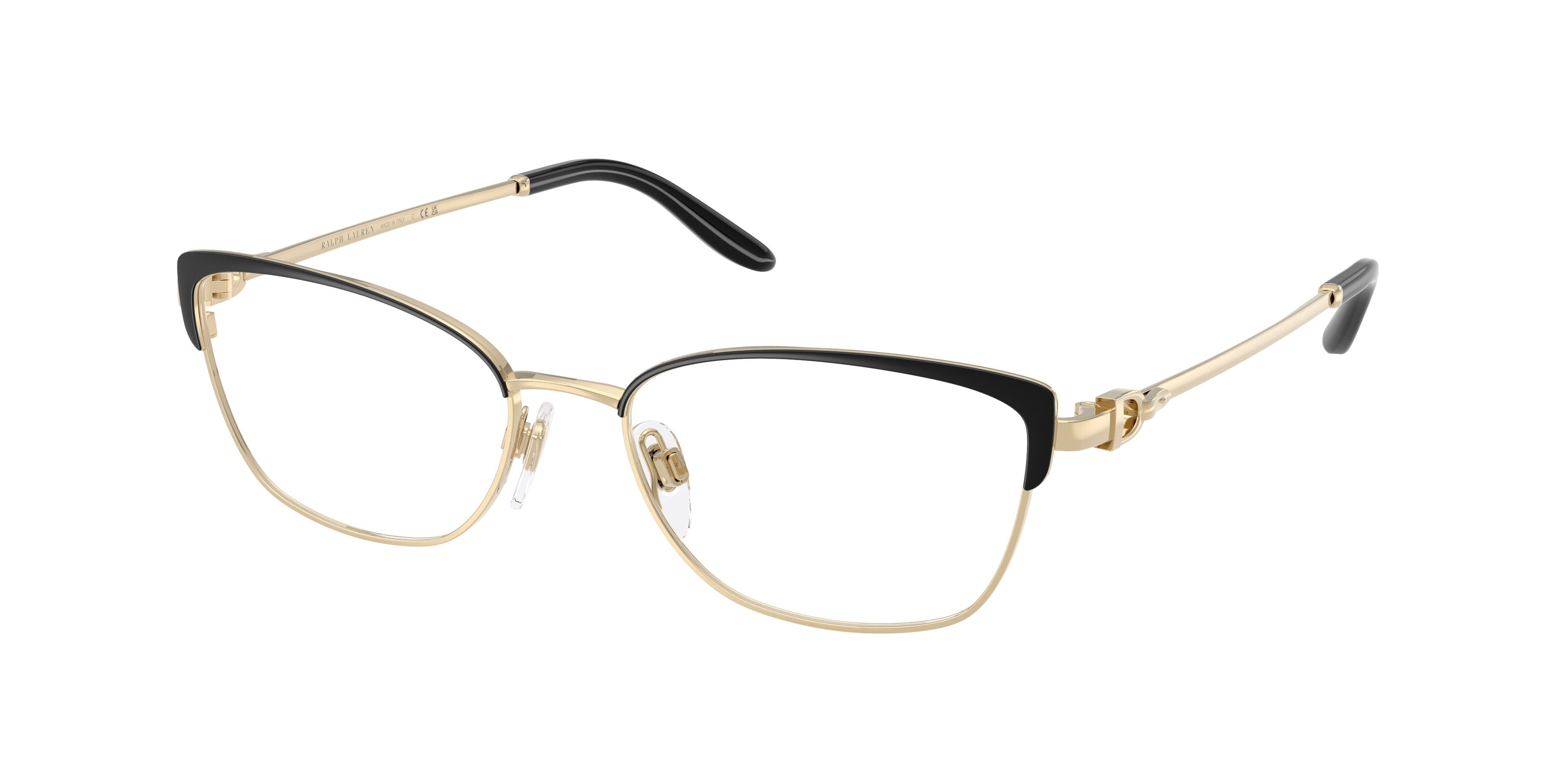 Occhiali da vista Ralph Lauren RL 5139 (9452) colore nero/oro pallido forma quadrato lenti lente demo
