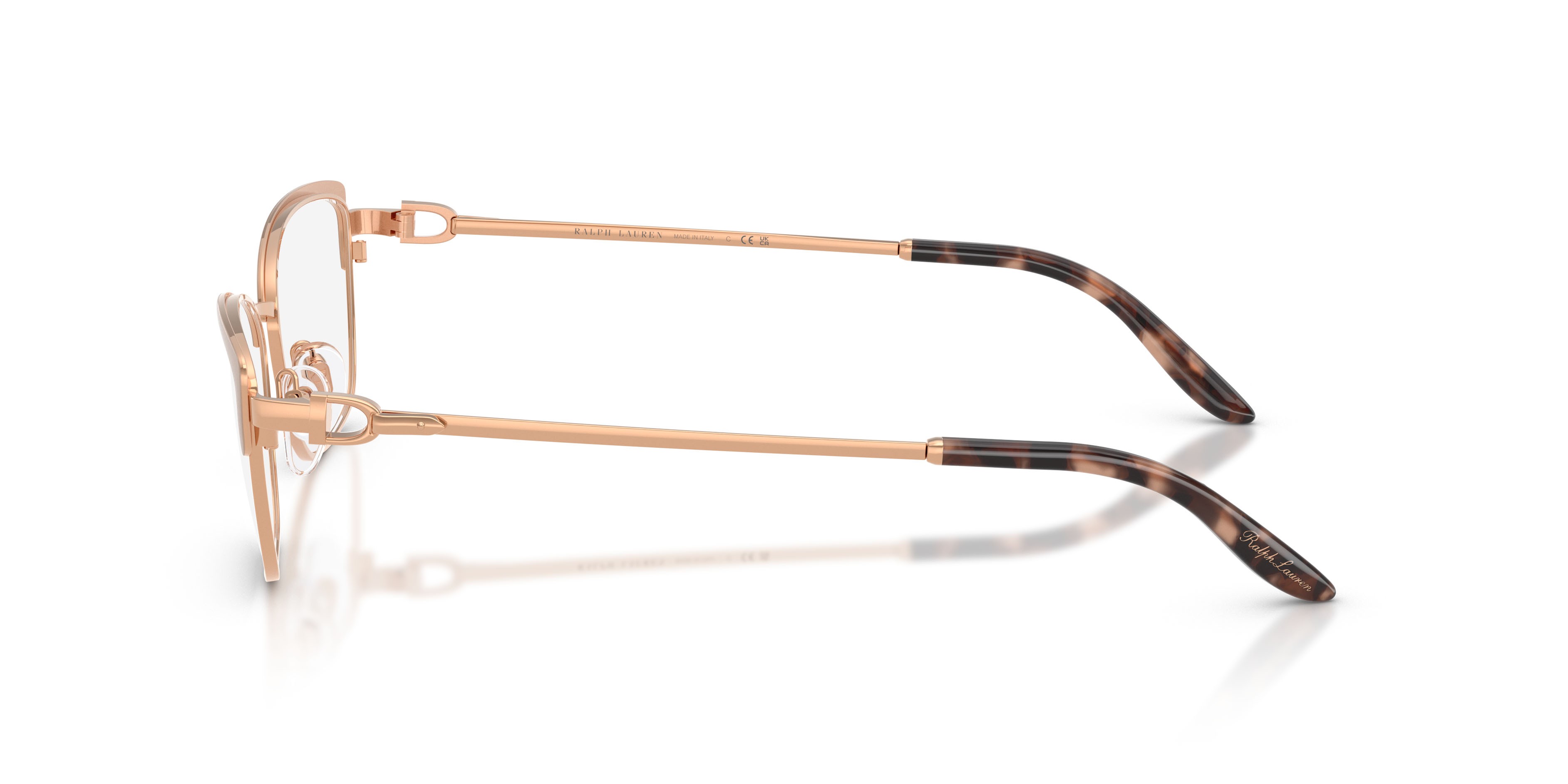 Occhiali da vista Ralph Lauren RL 5139 (9488) colore rosa cipria/oro rose forma quadrato lenti lente demo