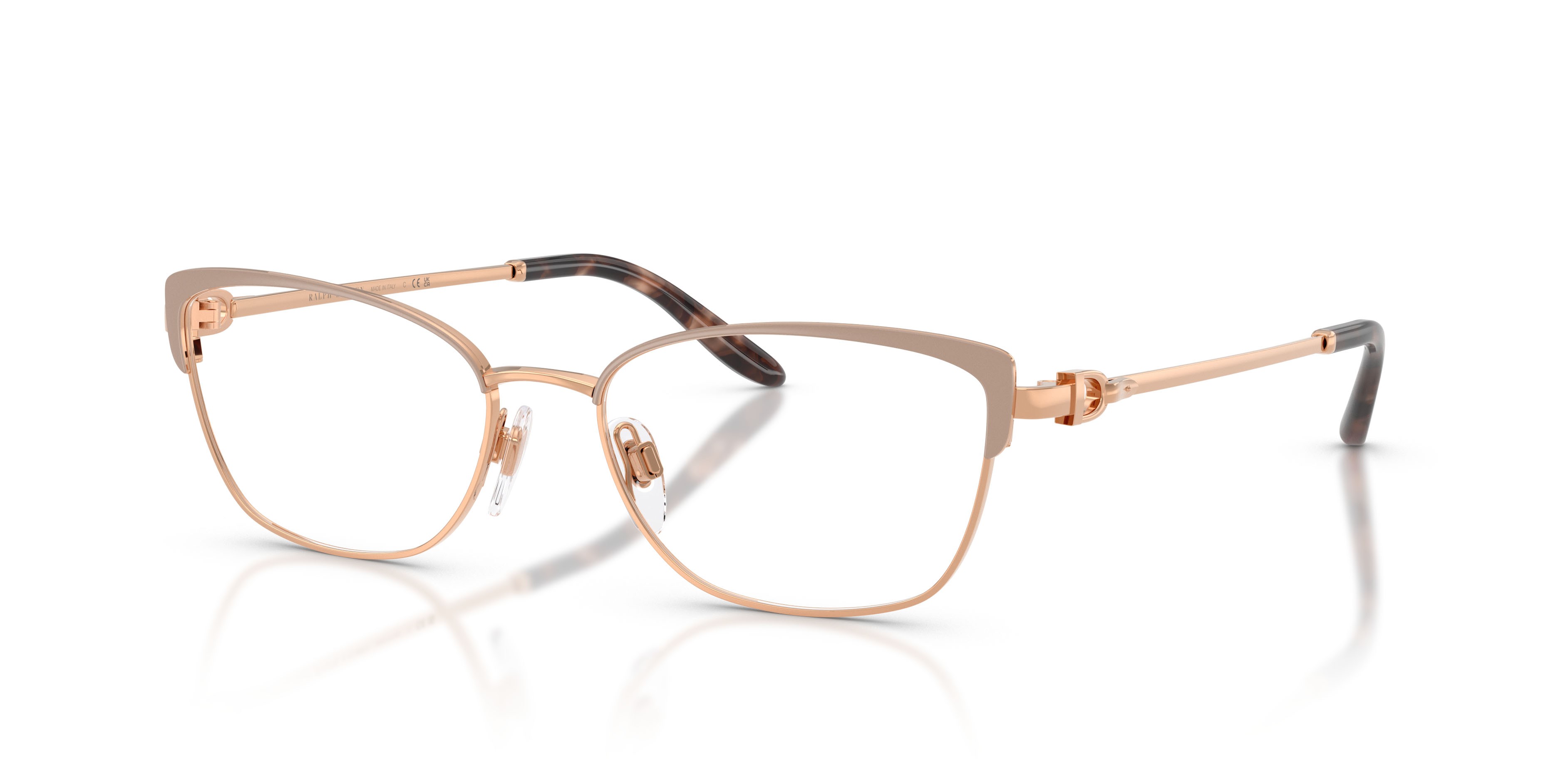 Occhiali da vista Ralph Lauren RL 5139 (9488) colore rosa cipria/oro rose forma quadrato lenti lente demo