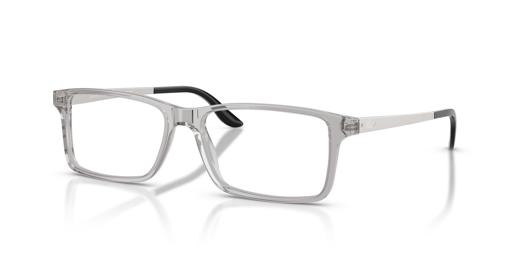 Eyeglasses Ralph Lauren RL 6128 (5111) color grigio trasparente shape rectangle lenses lente demo