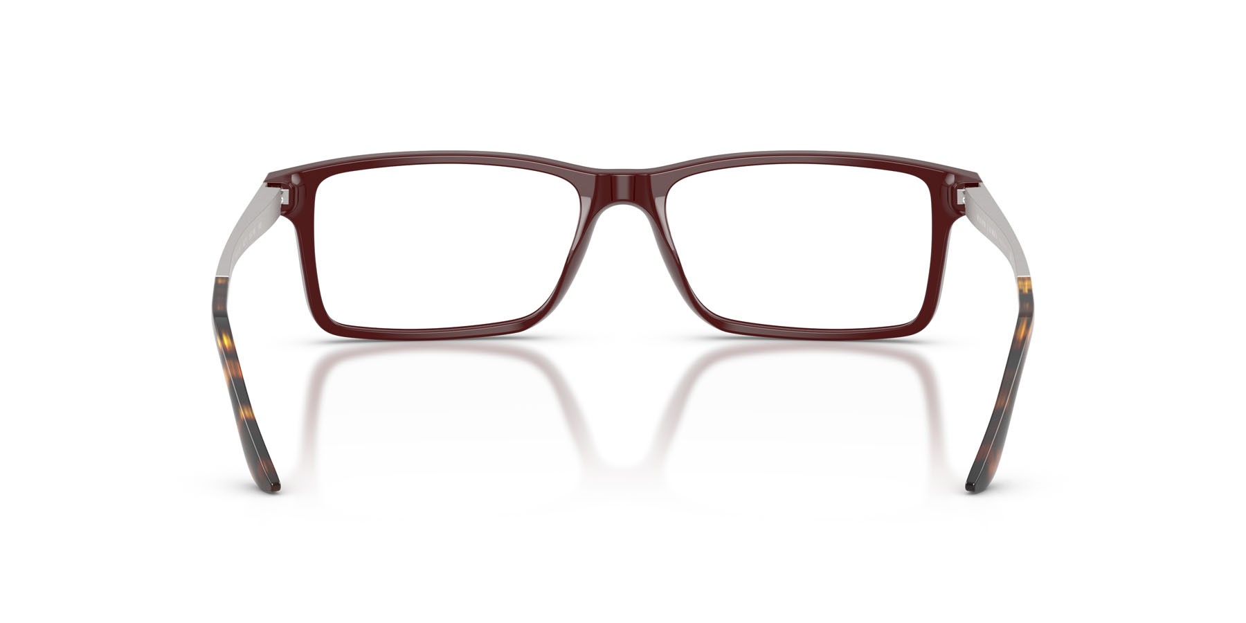Eyeglasses Ralph Lauren RL 6128 (6311) color rosso tinta unita shape rectangle lenses lente demo
