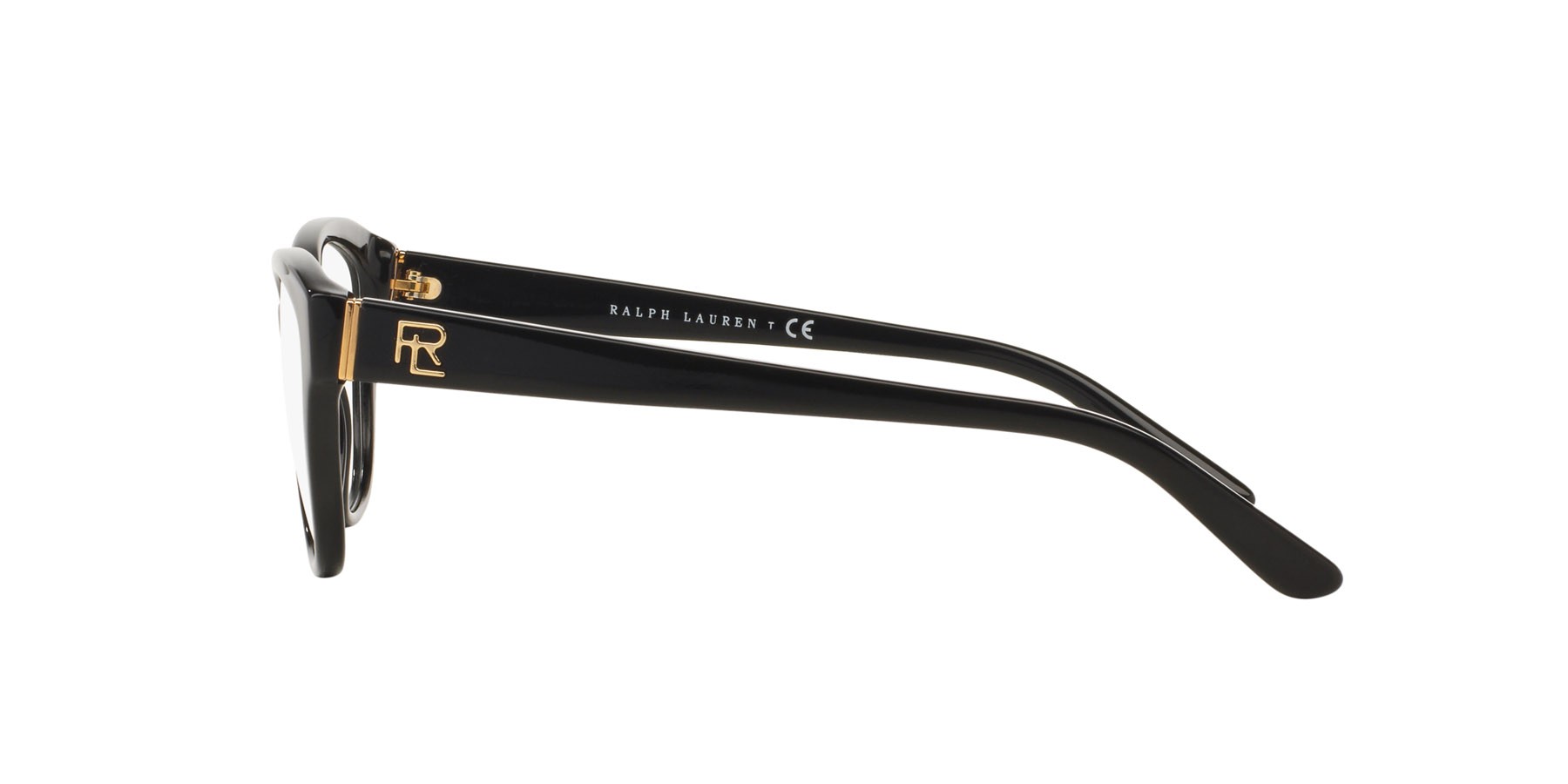 Brillen Ralph Lauren RL 6145 (5001) farbe nero lucido form schmetterling gläser lente demo
