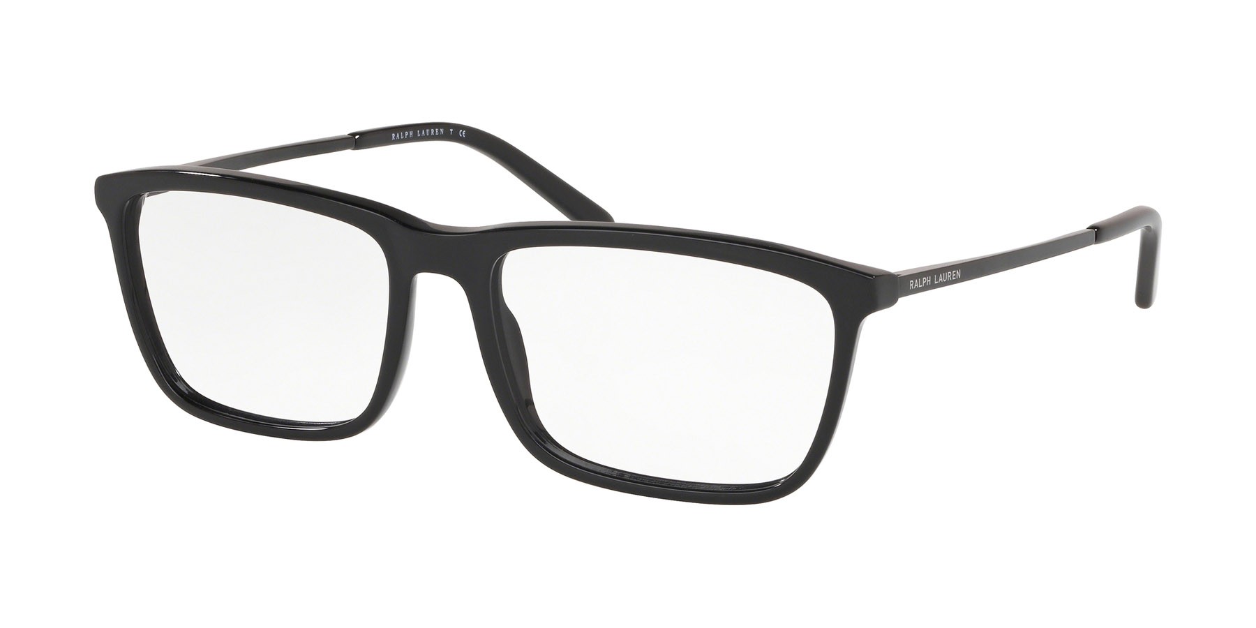 Brillen Ralph Lauren RL 6190 (5001) farbe nero lucido form quadratisch gläser lente demo