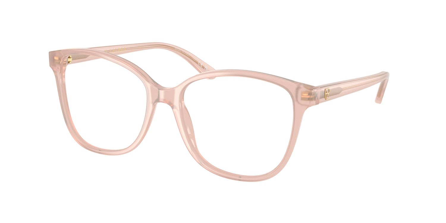 Eyeglasses Ralph Lauren RL 6222 (6053) color rosa opalescente shape cat eye lenses lente demo