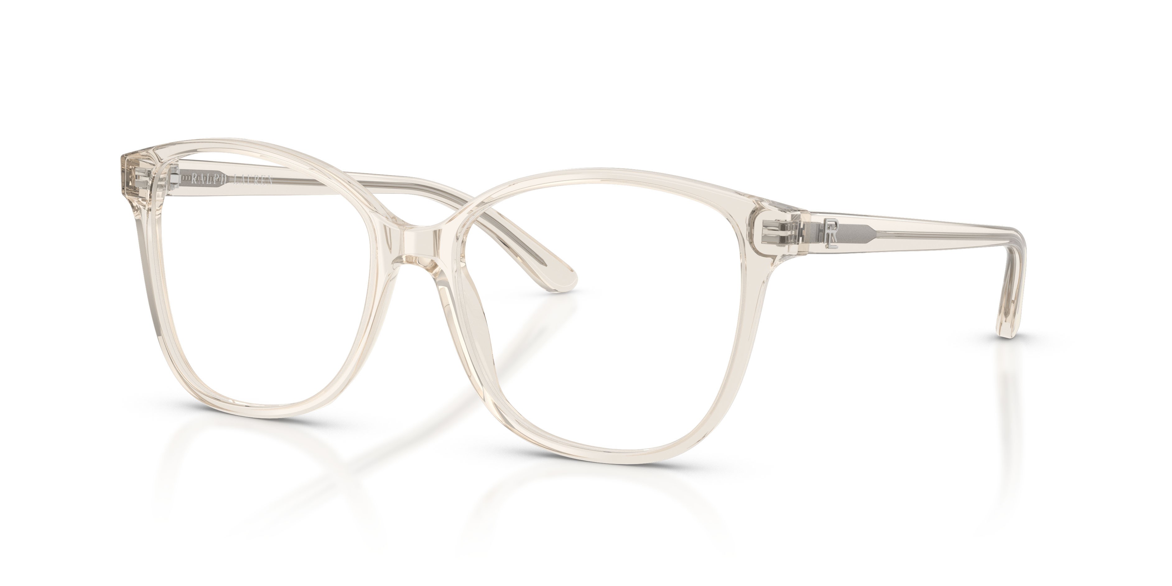 Occhiali da vista Ralph Lauren RL 6222 (6359) colore beige trasparente forma cat eye lenti lente demo