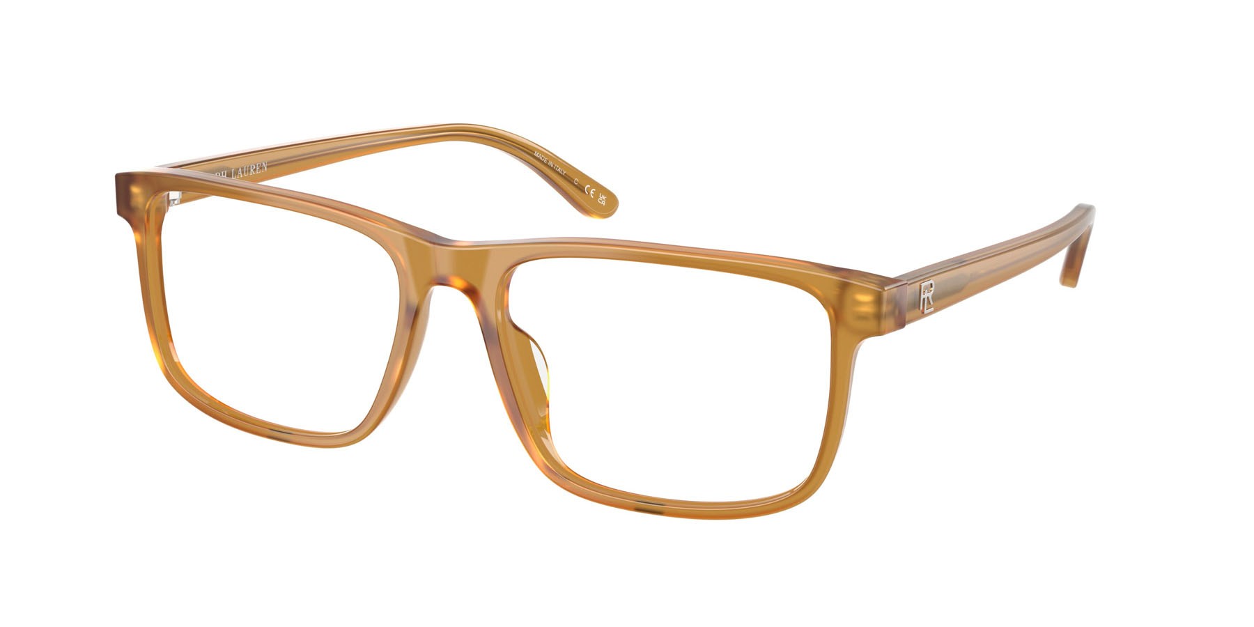 Eyeglasses Ralph Lauren RL 6225U (5275) color miele opalino shape rectangle lenses lente demo