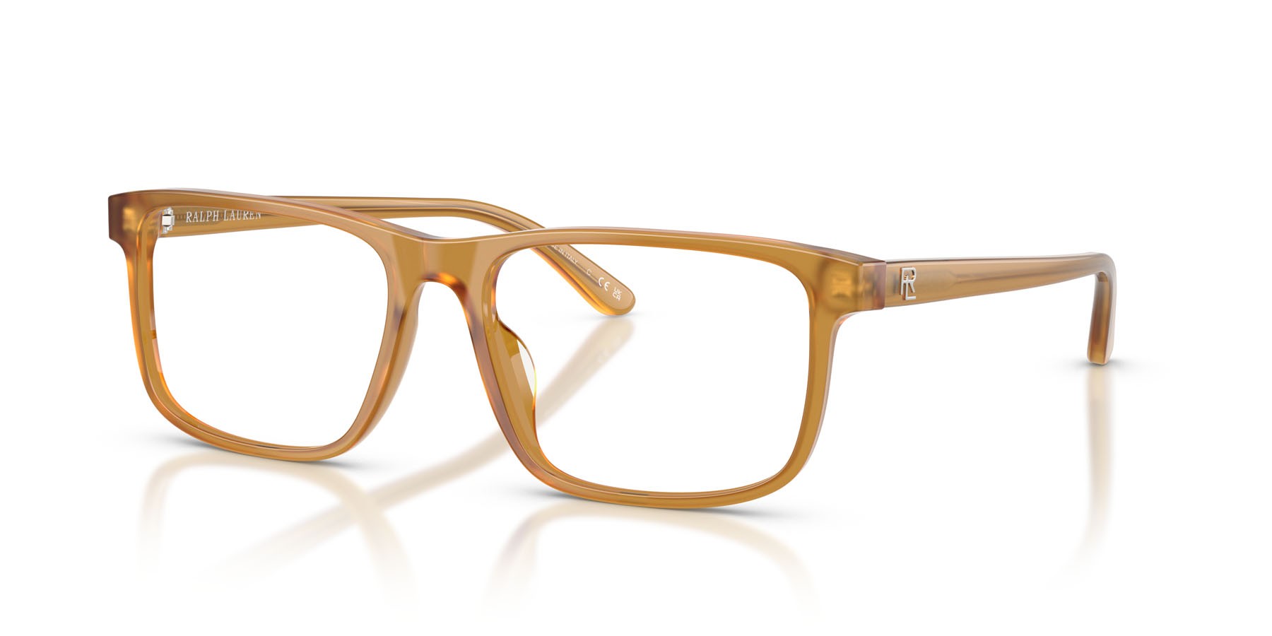 Eyeglasses Ralph Lauren RL 6225U (5275) color miele opalino shape rectangle lenses lente demo