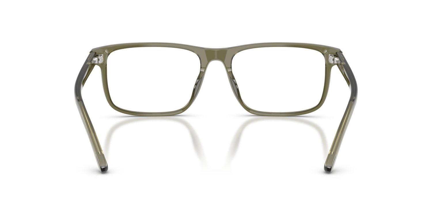 Occhiali da vista Ralph Lauren RL 6225U (6284) colore verde oliva trasparente forma rettangolare lenti lente demo