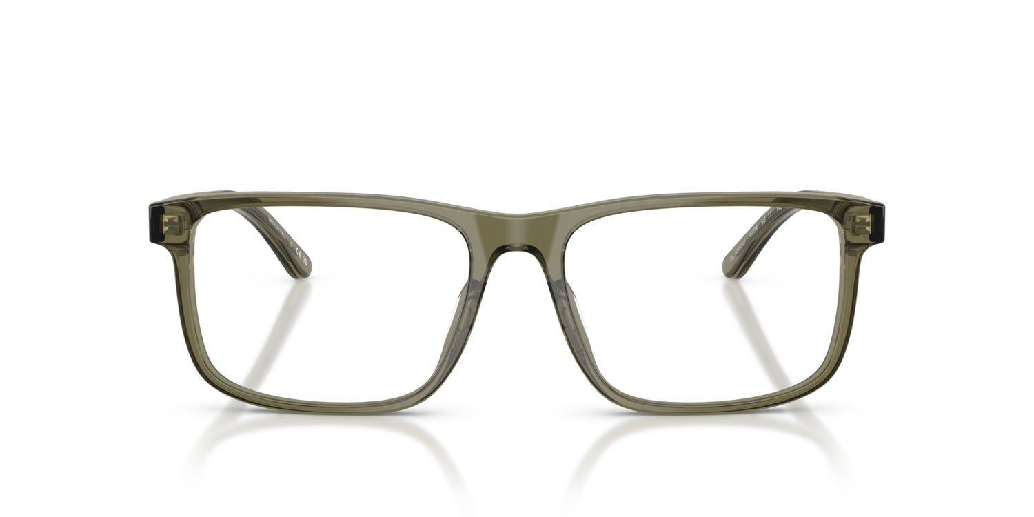 Occhiali da vista Ralph Lauren RL 6225U (6284) colore verde oliva trasparente forma rettangolare lenti lente demo