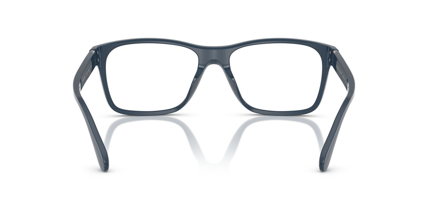 Occhiali da vista Ralph Lauren RL 6240U (5377) colore navy lucido/blu opalino forma rettangolare lenti lente demo