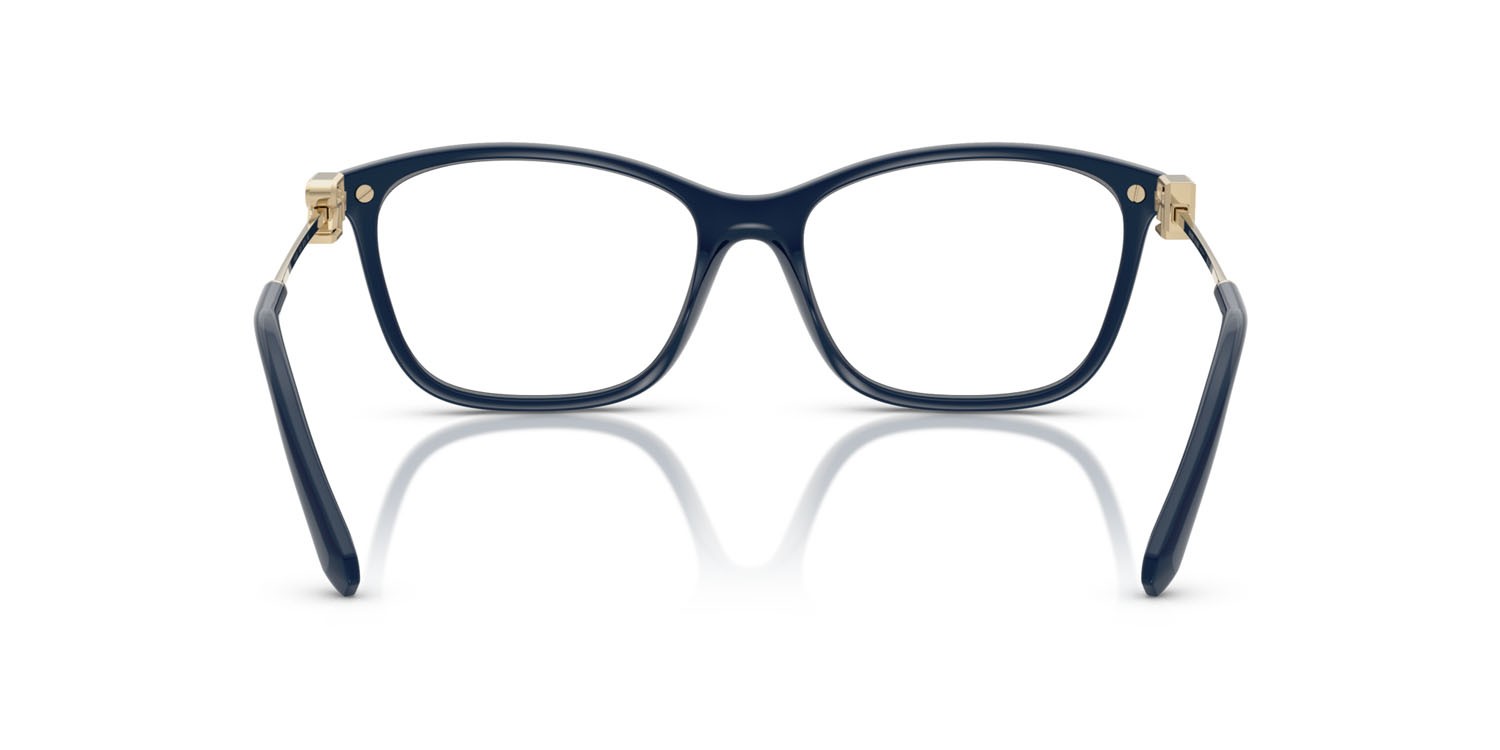 Eyeglasses Ralph Lauren RL 6247U (6215) color blu tinta unita lucido shape butterfly lenses lente demo