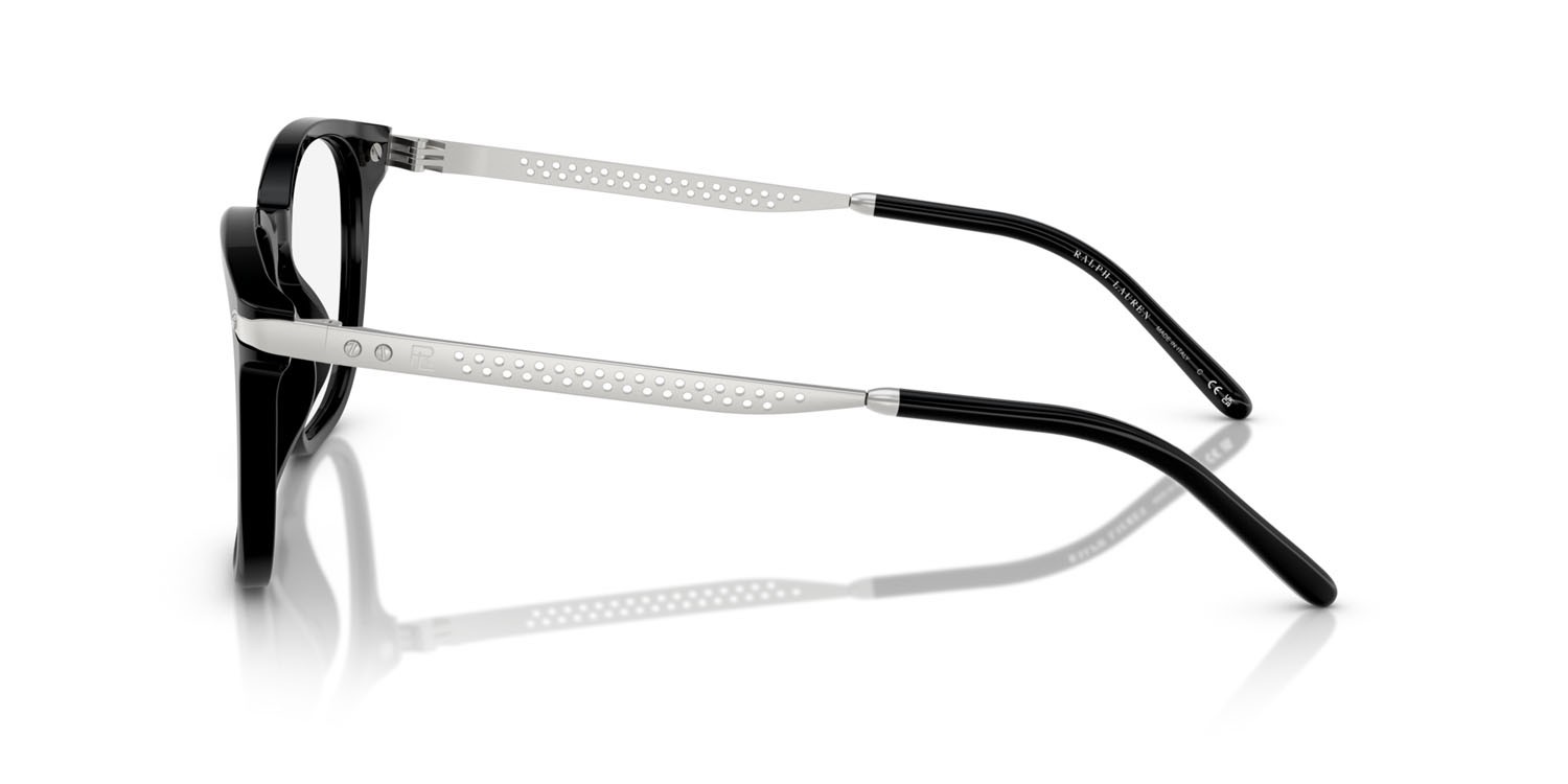 Occhiali da vista Ralph Lauren RL 6248U (5001) colore nero forma quadrato lenti lente demo