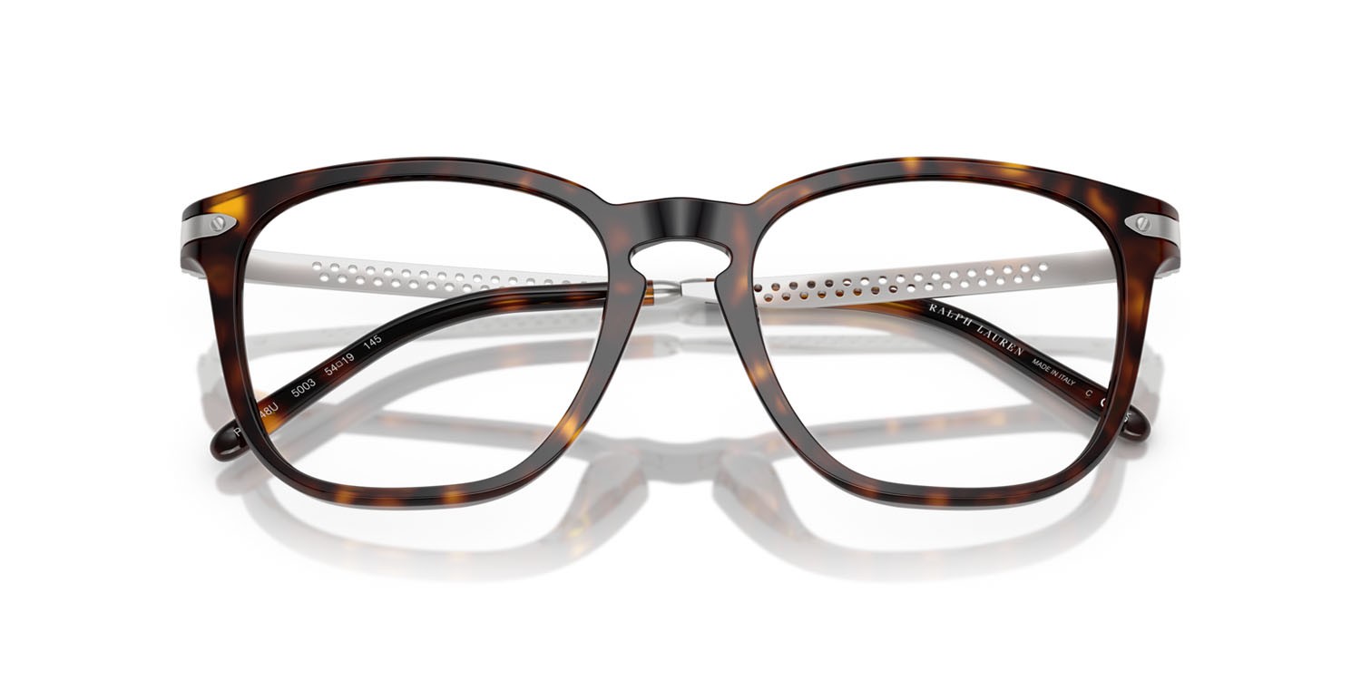 Eyeglasses Ralph Lauren RL 6248U (5003) color havana scuro shape square lenses lente demo