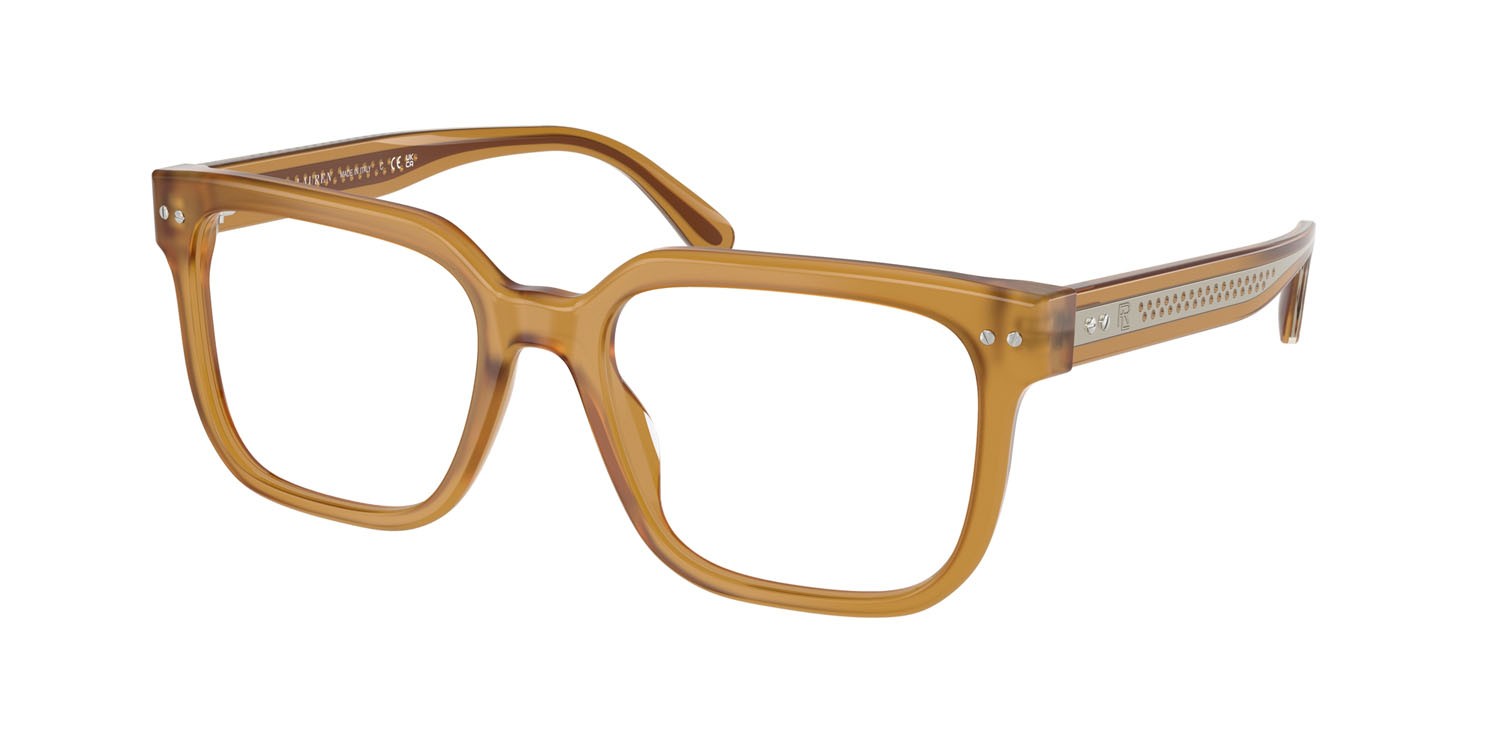 Occhiali da vista Ralph Lauren RL 6249U (5275) colore miele opalino forma rettangolare lenti lente demo