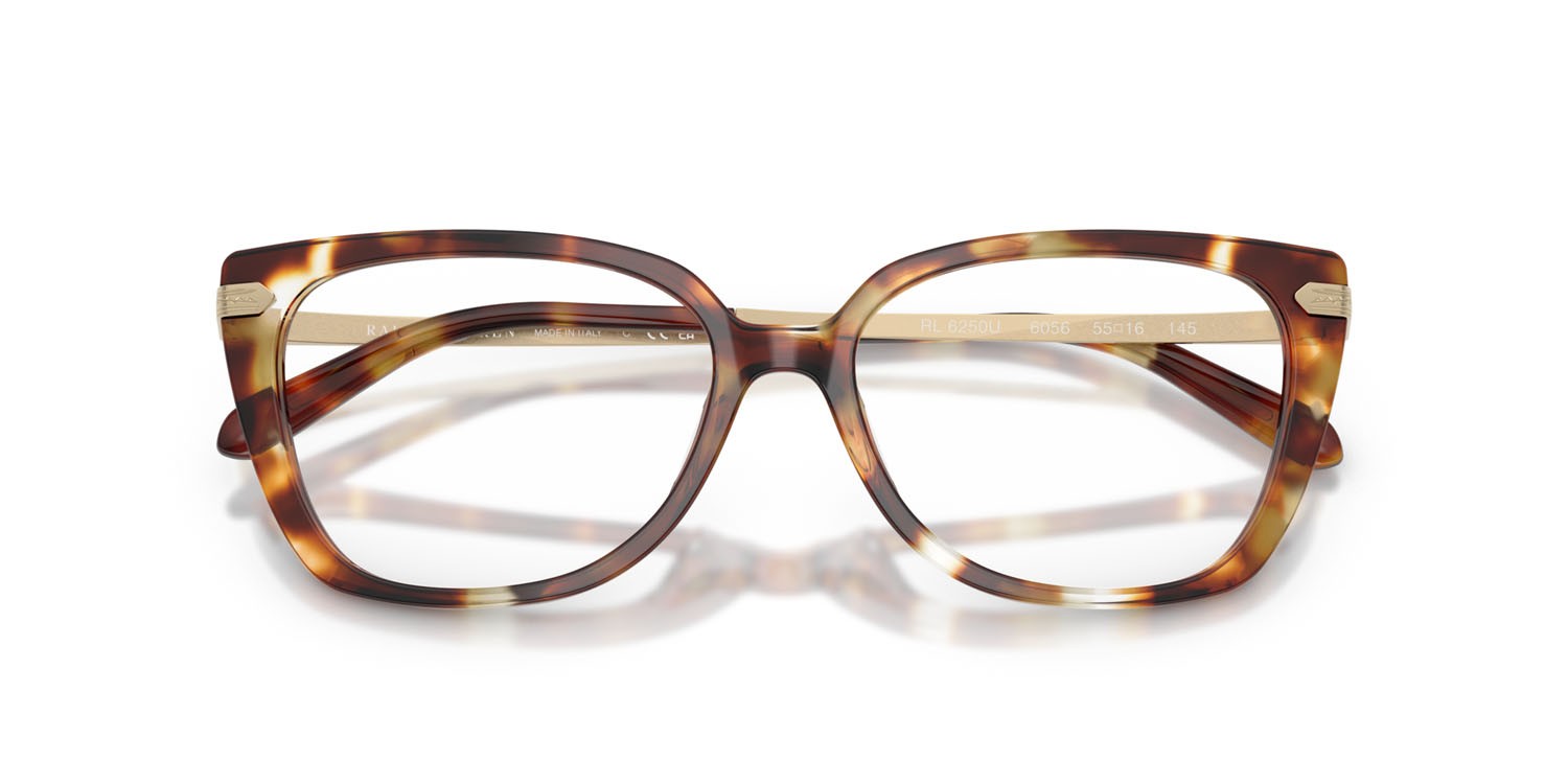 Eyeglasses Ralph Lauren RL 6250U (6056) color havana shape square lenses lente demo