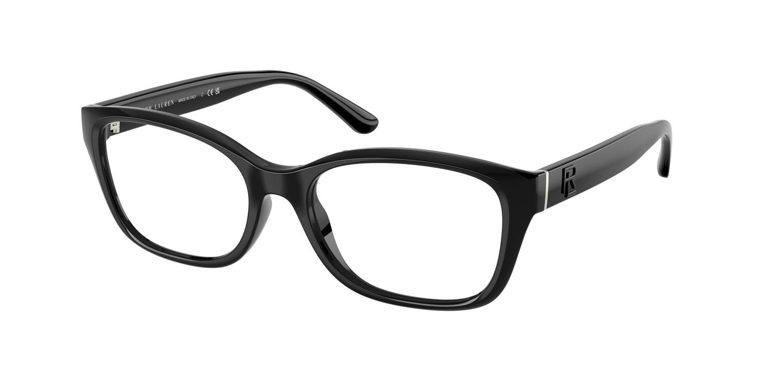 Eyeglasses Ralph Lauren RL 6252U (5001) color nero shape rectangle lenses lente demo