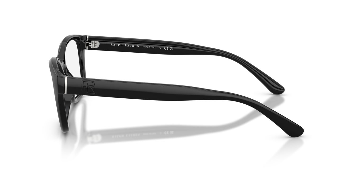 Eyeglasses Ralph Lauren RL 6252U (5001) color nero shape rectangle lenses lente demo