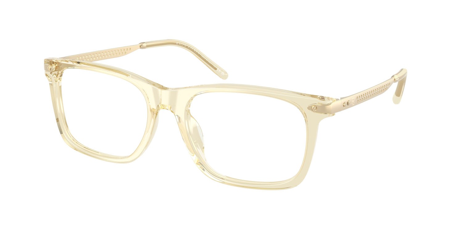 Eyeglasses Ralph Lauren RL 6253U (5034) color giallo trasparente shape rectangle lenses lente demo