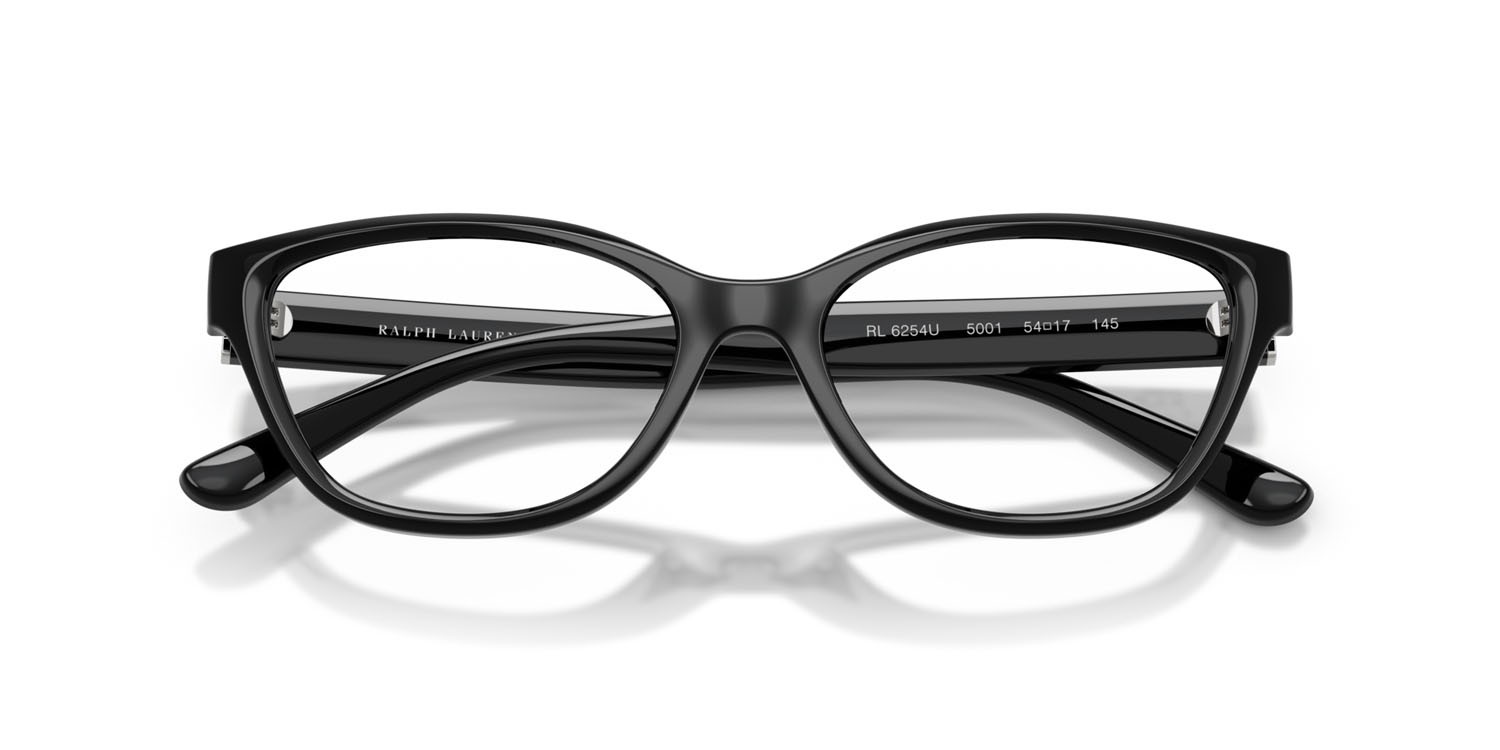 Eyeglasses Ralph Lauren RL 6254U (5001) color nero shape square lenses lente demo