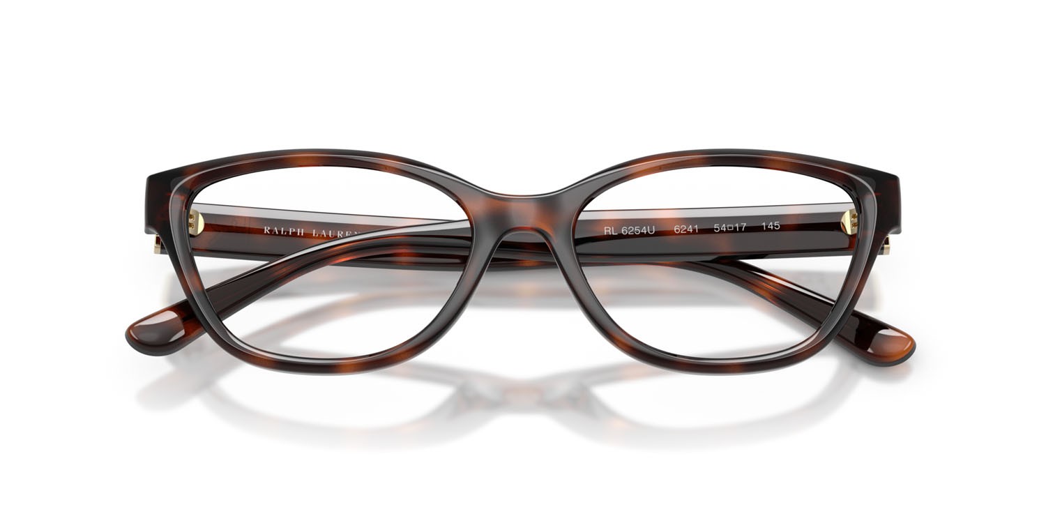 Eyeglasses Ralph Lauren RL 6254U (6241) color havana shape square lenses lente demo