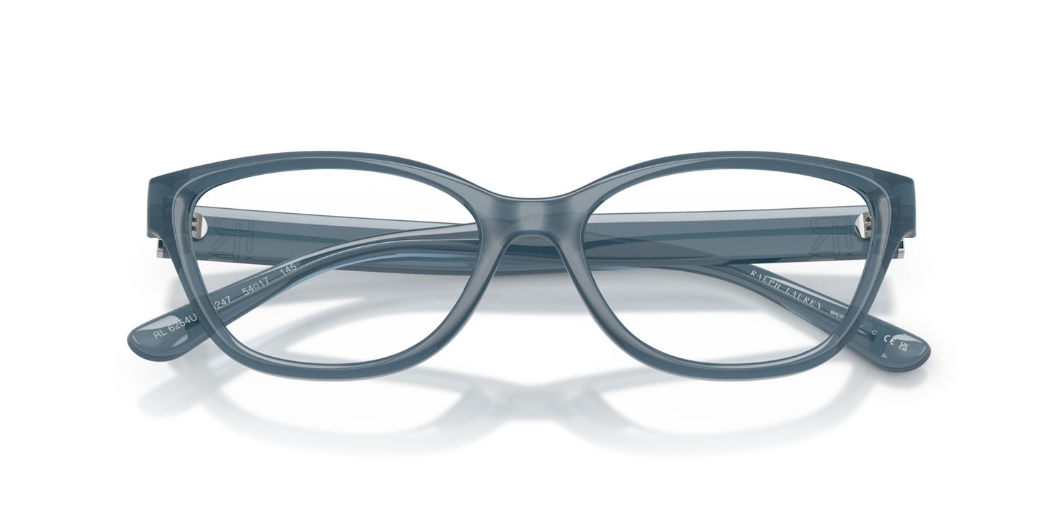 Eyeglasses Ralph Lauren RL 6254U (6247) color blu opale shape square lenses lente demo
