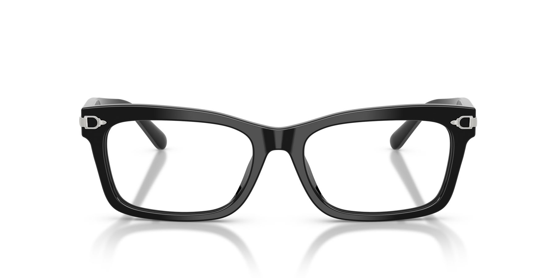 Eyeglasses Ralph Lauren RL 6255U (5001) color nero lucido shape rectangle lenses lente demo