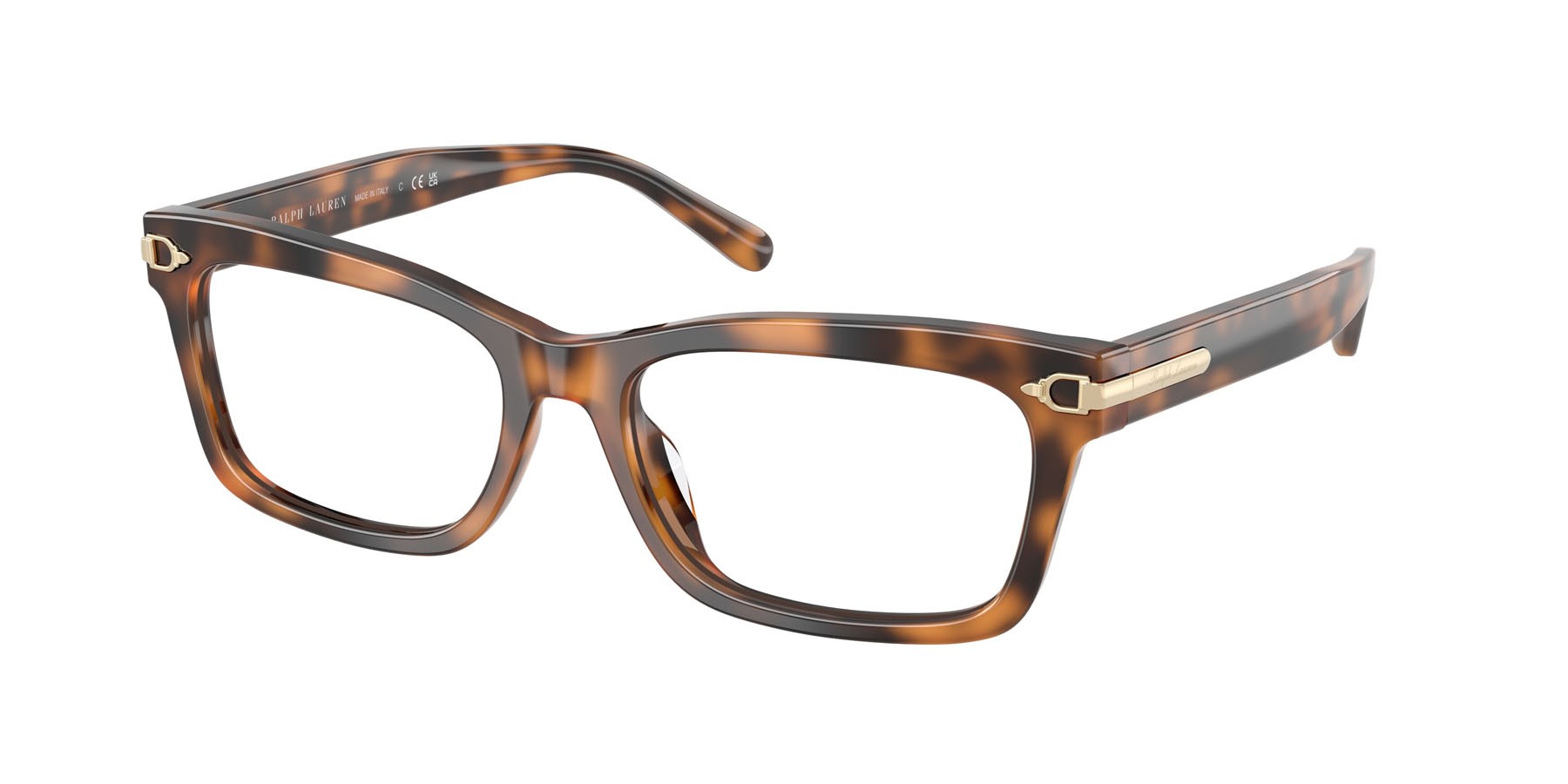 Eyeglasses Ralph Lauren RL 6255U (6089) color havana shape rectangle lenses lente demo