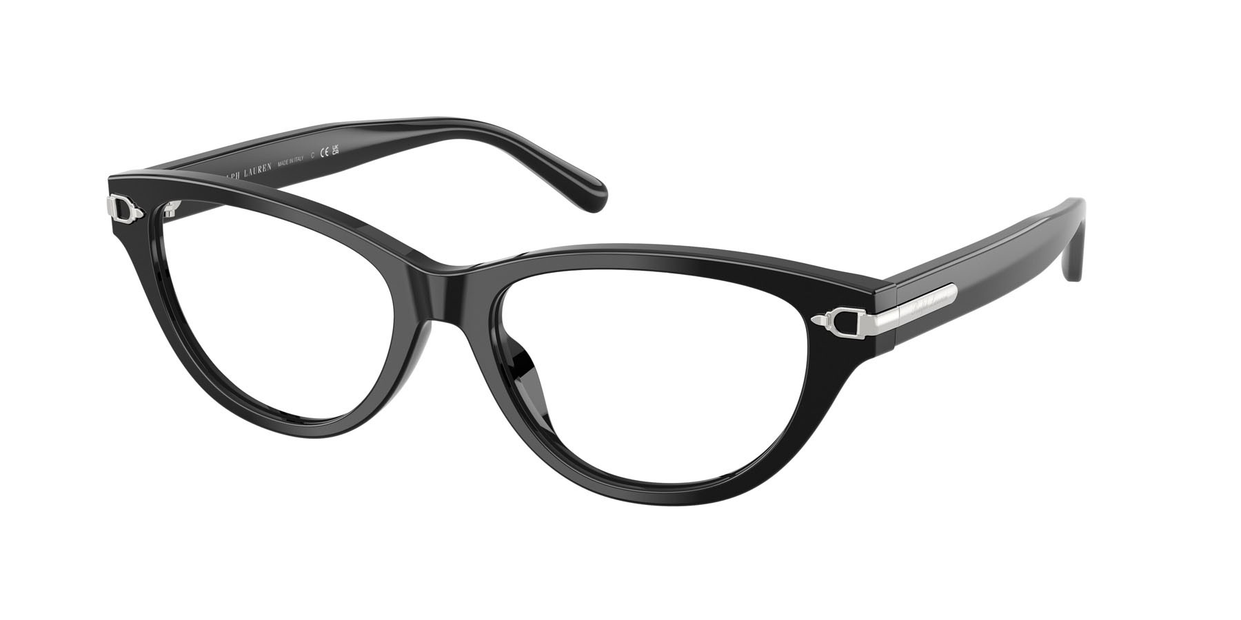 Eyeglasses Ralph Lauren RL 6257U (5001) color nero lucido shape rectangle lenses lente demo