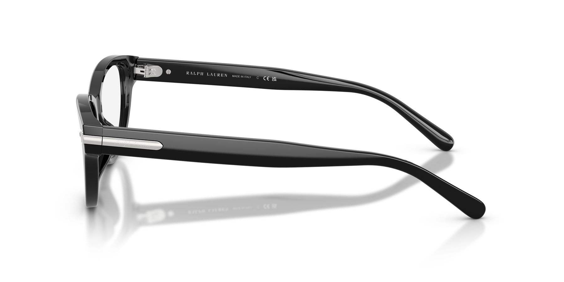 Eyeglasses Ralph Lauren RL 6257U (5001) color nero lucido shape rectangle lenses lente demo