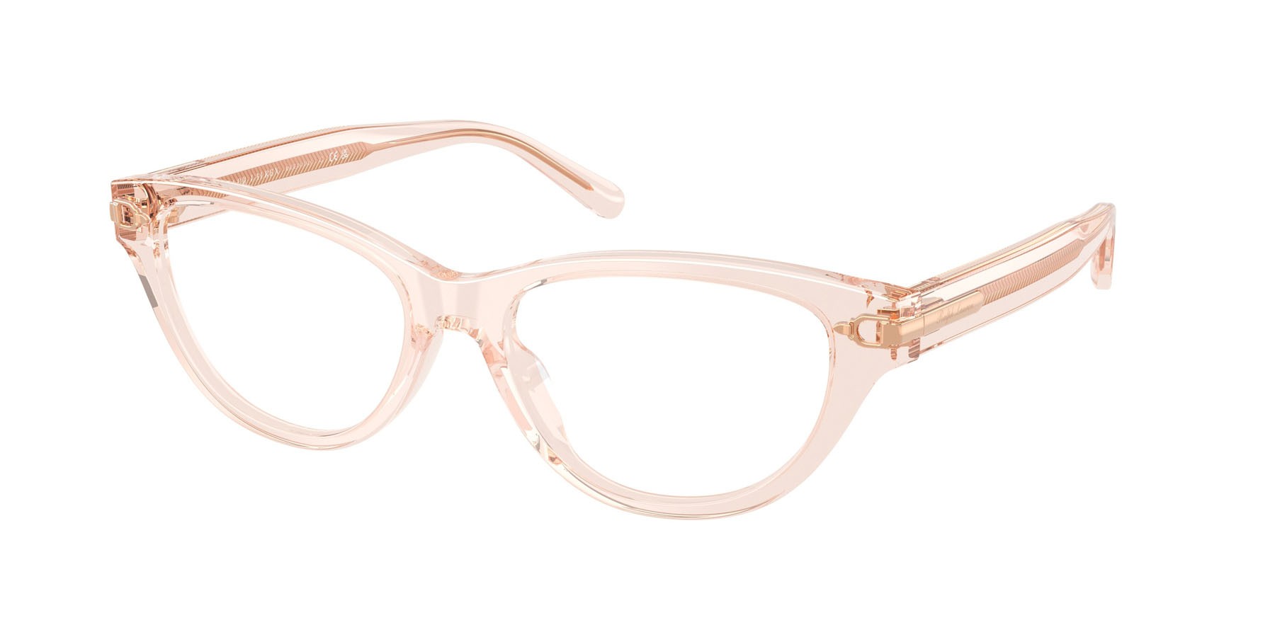 Eyeglasses Ralph Lauren RL 6257U (6305) color rosa trasparente shape rectangle lenses lente demo