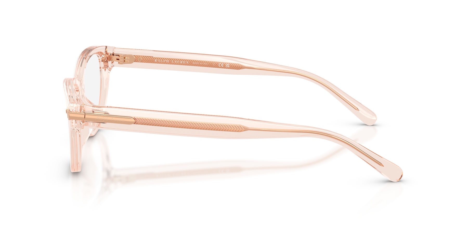 Eyeglasses Ralph Lauren RL 6257U (6305) color rosa trasparente shape rectangle lenses lente demo