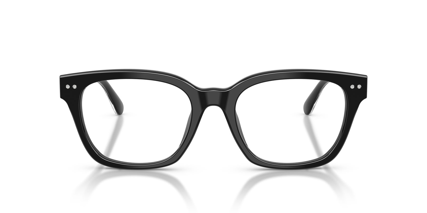 Eyeglasses Ralph Lauren RL 6258U (5001) color nero lucido shape rectangle lenses lente demo