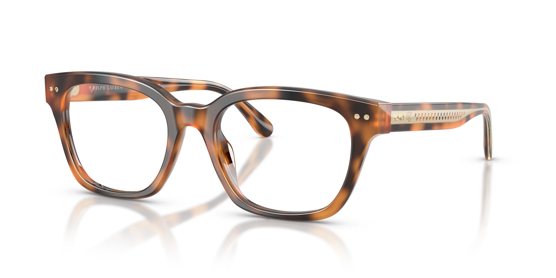 Eyeglasses Ralph Lauren RL 6258U (6089) color havana shape rectangle lenses lente demo